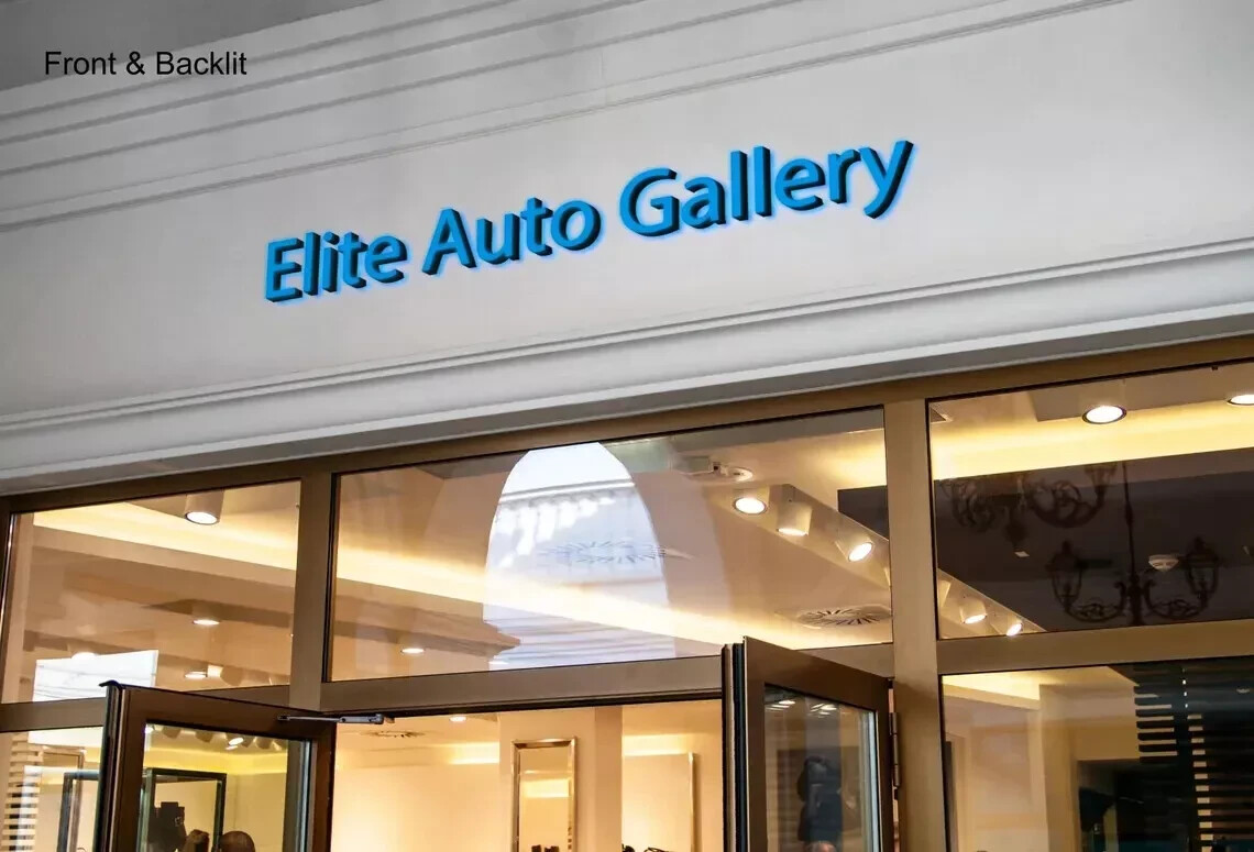 Custom 3D Channel Letters LED Frontlit/Backlit/Fulllit/Sidelit/Non-illuminated