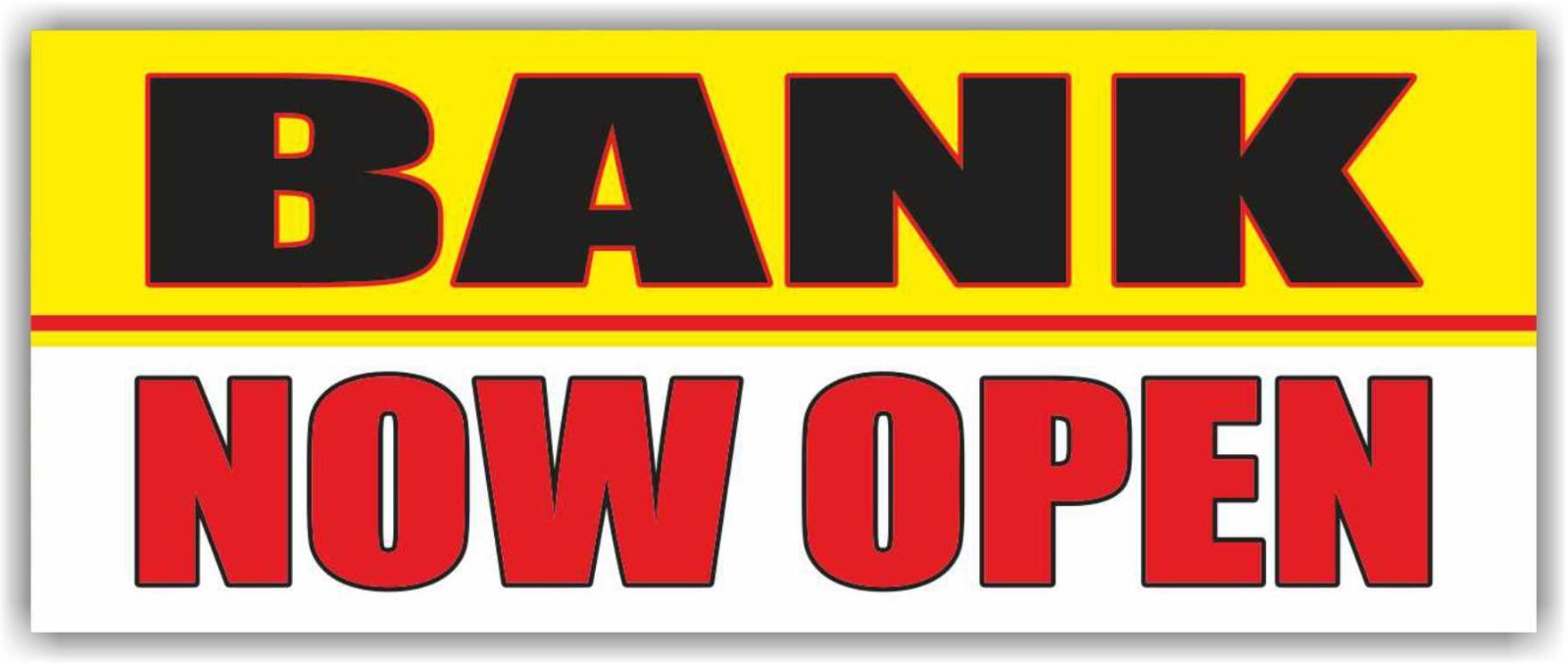 BANK NOW OPEN Advertising Banner Vinyl Mesh Sign Poster Banco Ahora Abierto