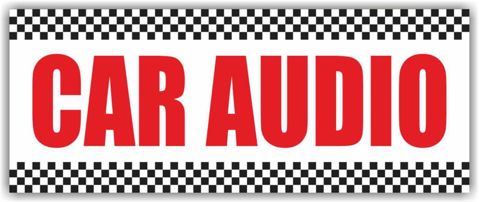 CAR AUDIO Advertising Banner Vinyl Mesh Sign Stereo Speakers Service Auto Sound