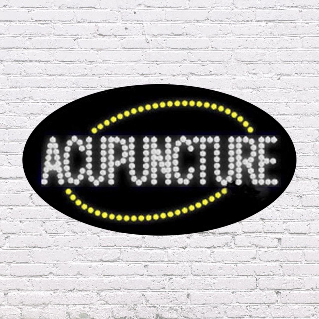 LED Acupuncture Sign | Light Up Sign | 15″H x 27″W x 2″D