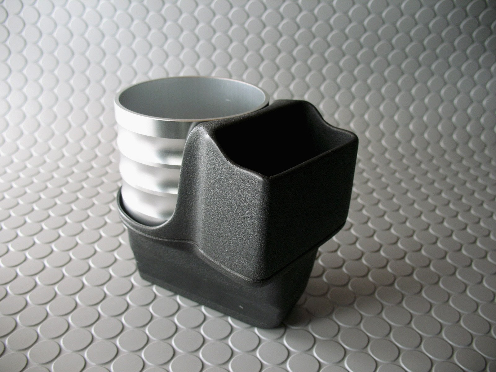 ALCABO Drink Holder, Silver Cup, for Porsche 996/986 Left-Hand Drive, AL-104S