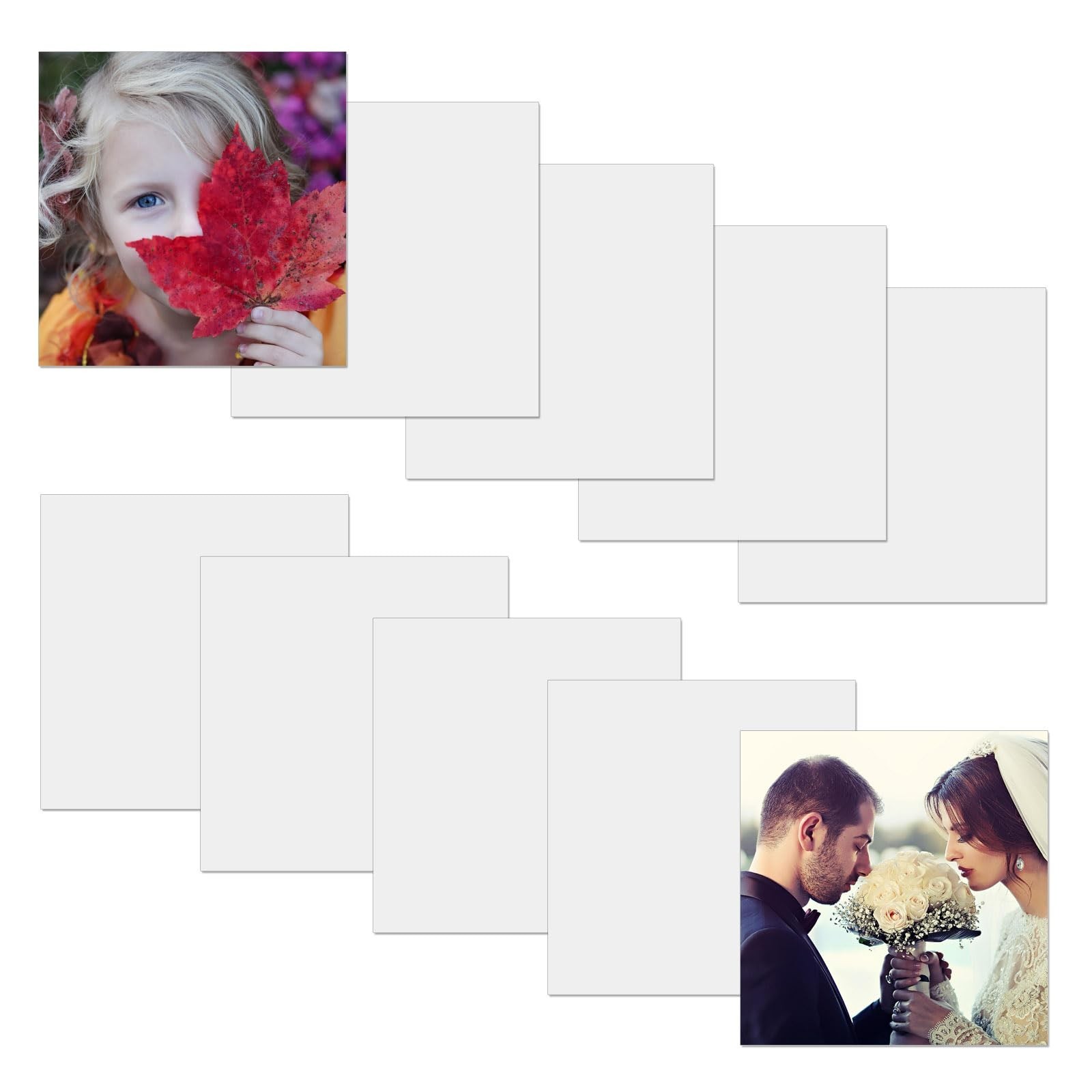 10 Pcs Sublimation Metal Photo Blanks 8″x8″, Aluminum Sublimation Sign Blanks…