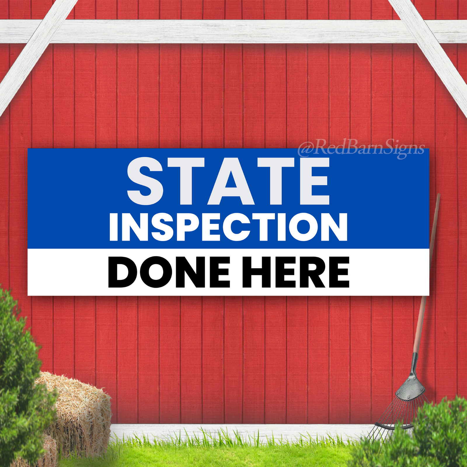 State Inspection Done Here Indoor Outdoor Vinyl Banner Design