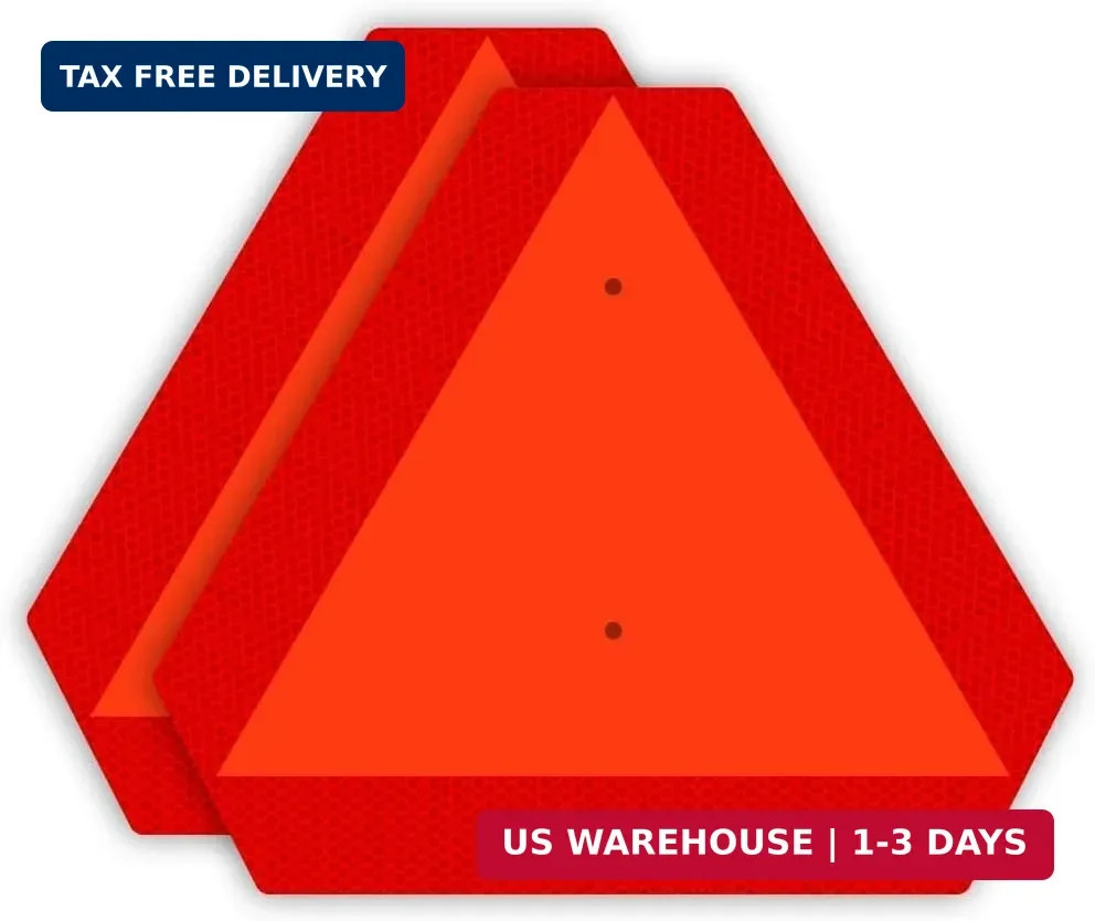 Ignixia Slow Moving Vehicle Sign, Rust free Aluminium Slow Moving Vehicle Triang