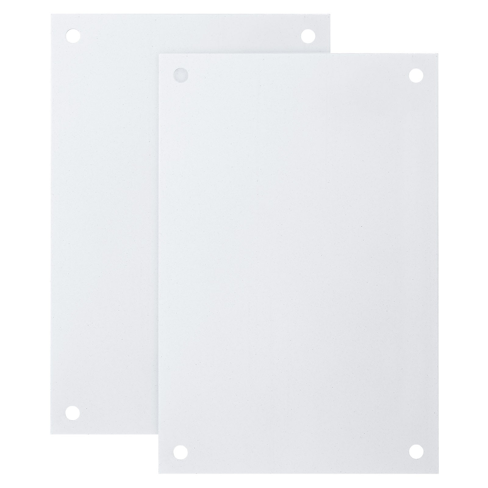 2 Pcs White Blank Metal Sign, 5.9×3.9″ Blank Sublimation Signs(0.04″ Thickness)