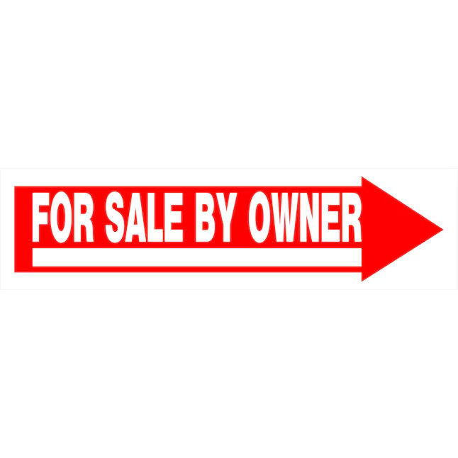 Hillman Sign Center For Sale by Owner – with Holder 6-in x 24-in Plastic Sale