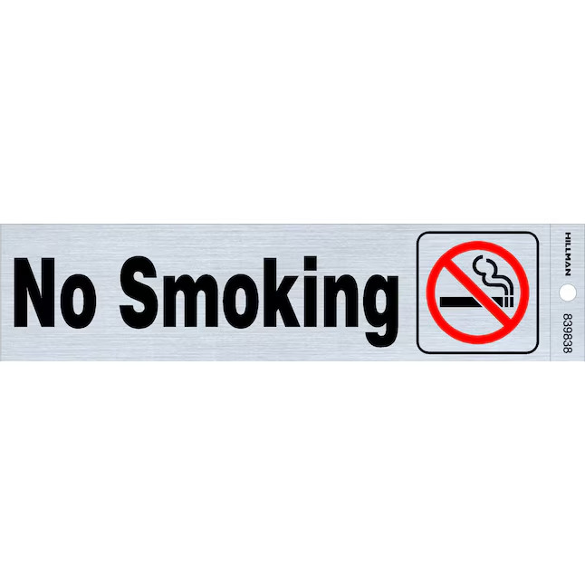 Hillman 2-in x 8-in Mylar Reflective Prohibited Sign