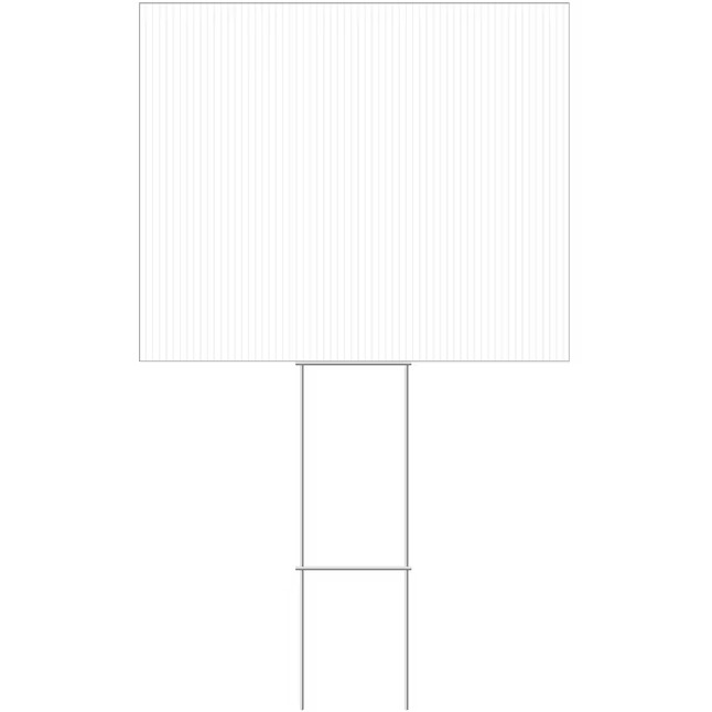 Hillman 24-in x 20-in Corrugated plastic Blank Sign