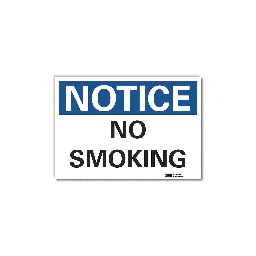 LYLE LCU5-0079-ED_14x10 Notice Sign,10in x 14in,Non-PVC Polymer 456M48