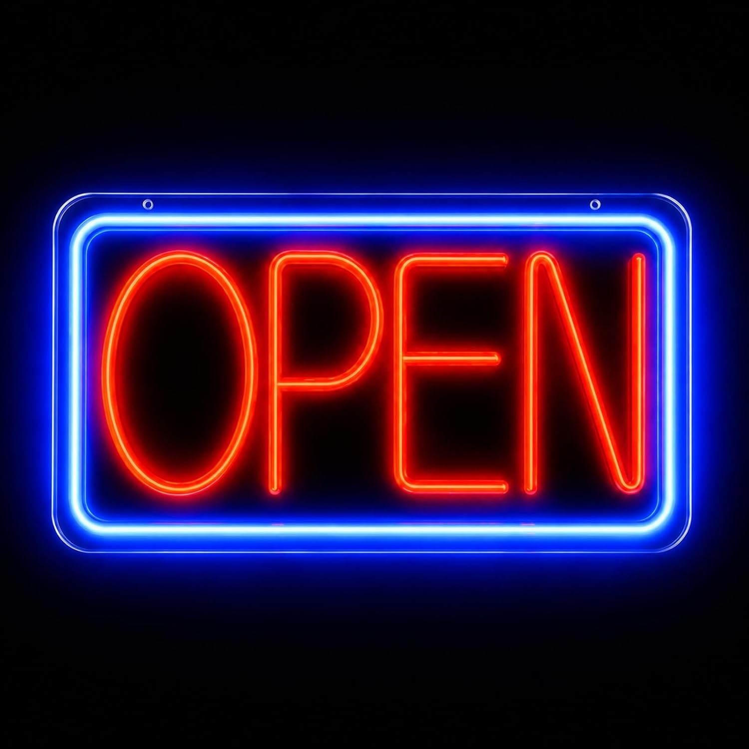 Open Sign Neon Light 17″ X 9.3″ LED Open Sign for Business Window Ultra Bright