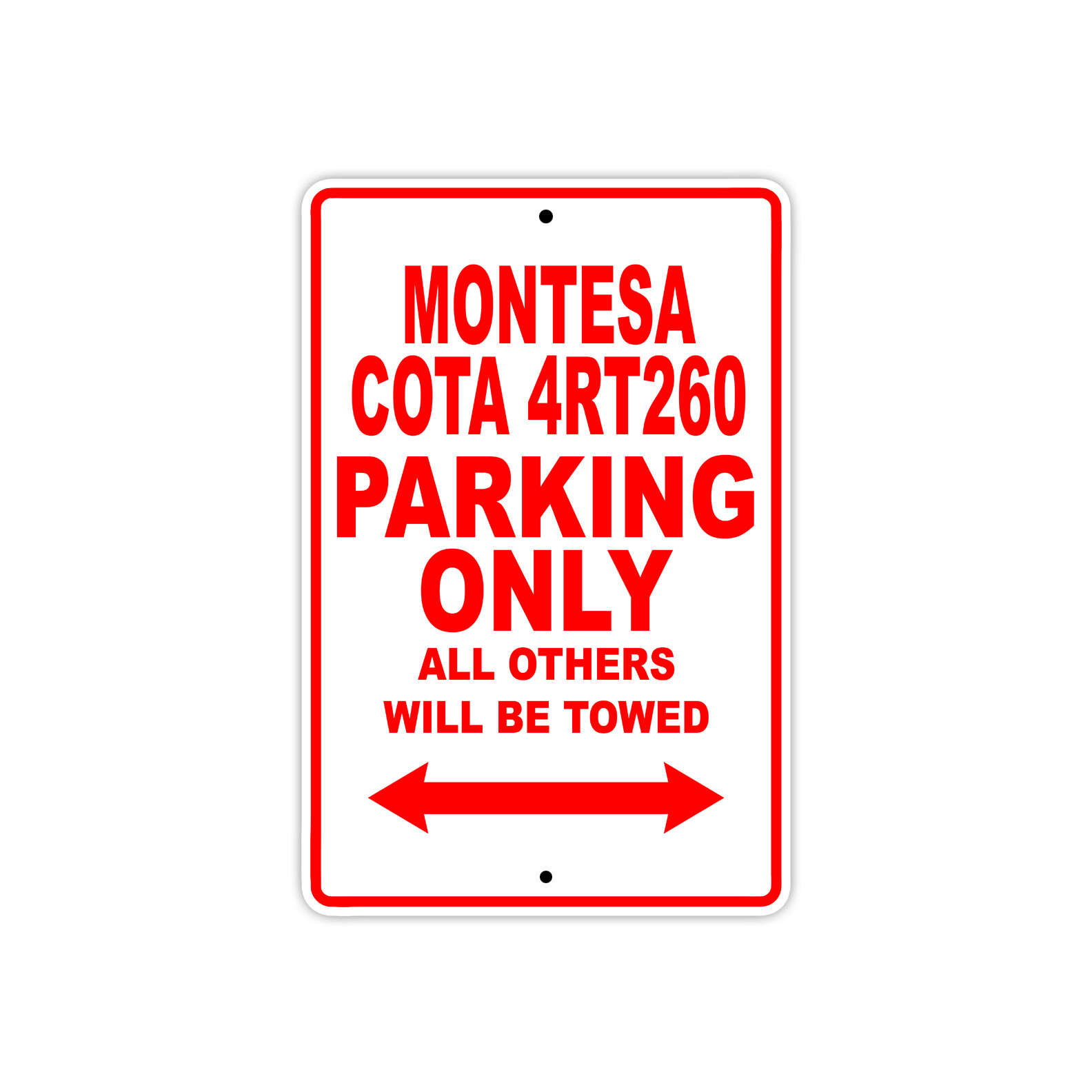 Montesa Cota 4RT260 Parking Only Motorcycle Bike Art Novelty Aluminum Metal Sign