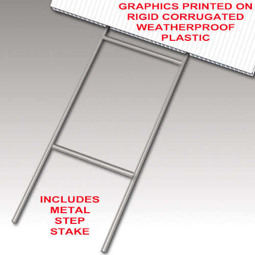 WE BUY SILVER 18×24 Yard Sign Corrugated Plastic Bandit Lawn USA
