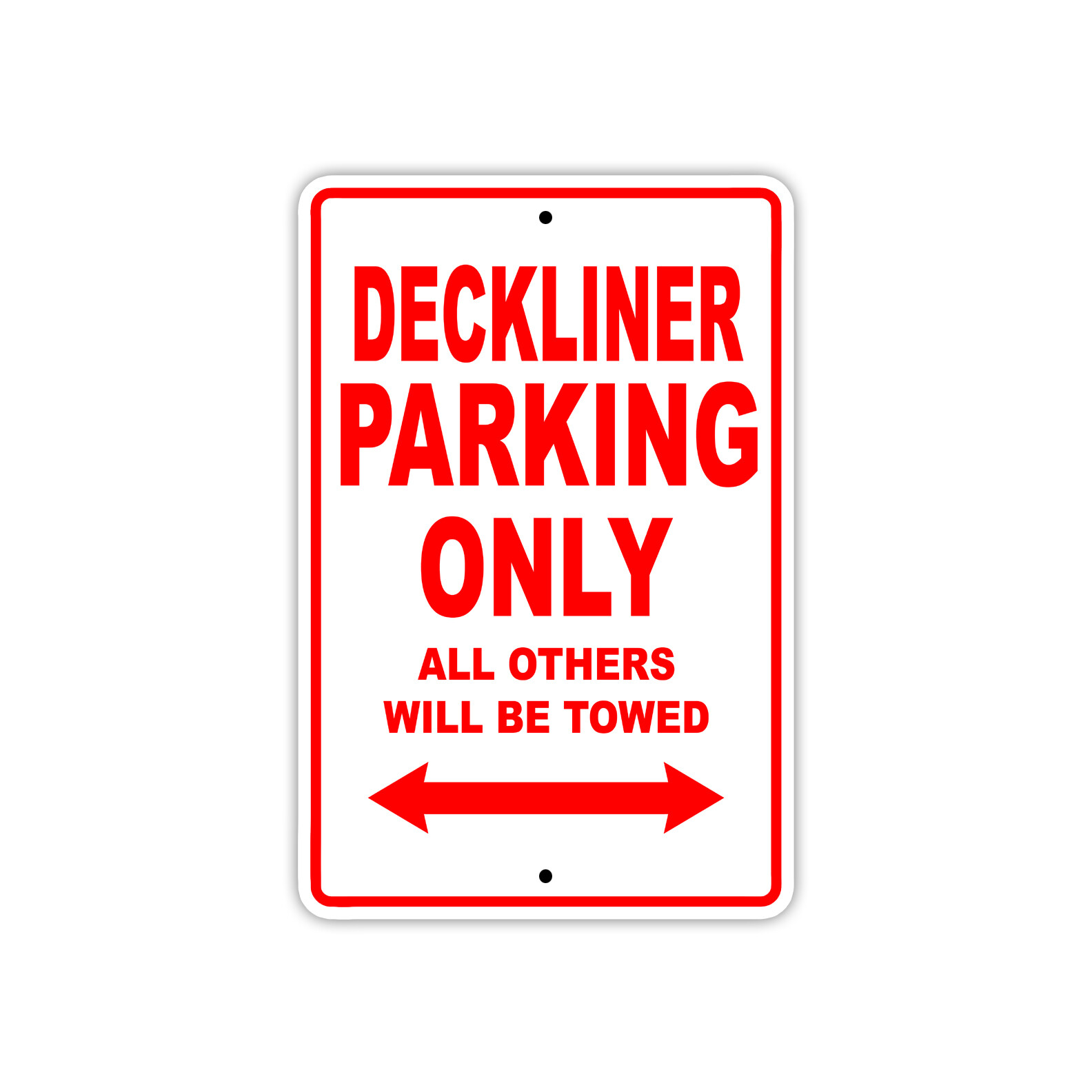 Deckliner/vip Parking Only Boat Ship Notice Decor Novelty Aluminum Metal Sign
