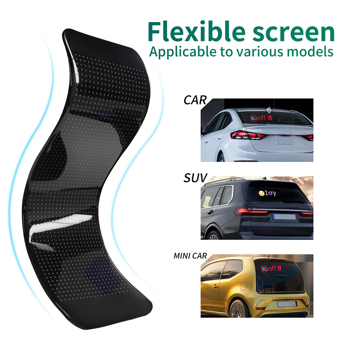Programmable Window Display LED Light Screen Signal Car/ Home/ Shop DIY Voice