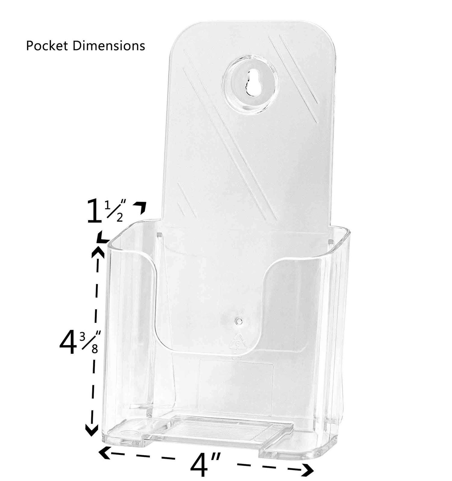 Office Depot Deflect-o DocuHolder for 4.25 x 7.75 x 3.25 inches, Clear