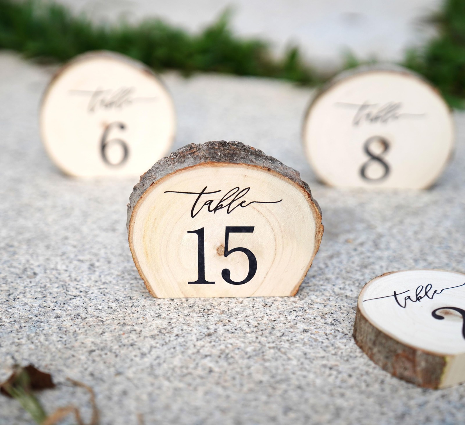 Wooden Table Numbers 115 Signs Centerpiece Set Reception Decor