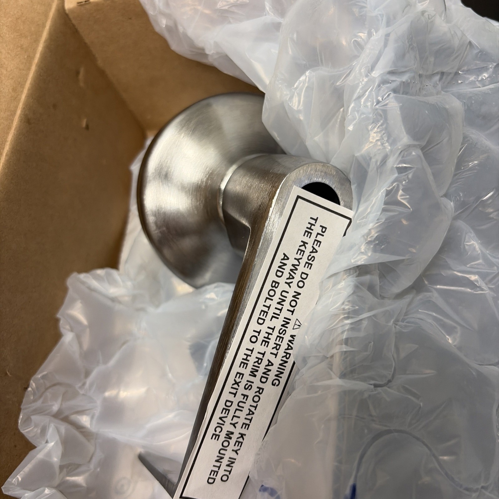 Yale Commercial AU446F-626-LC Exit Device Trim, Lever By Rose, Satin Chrome