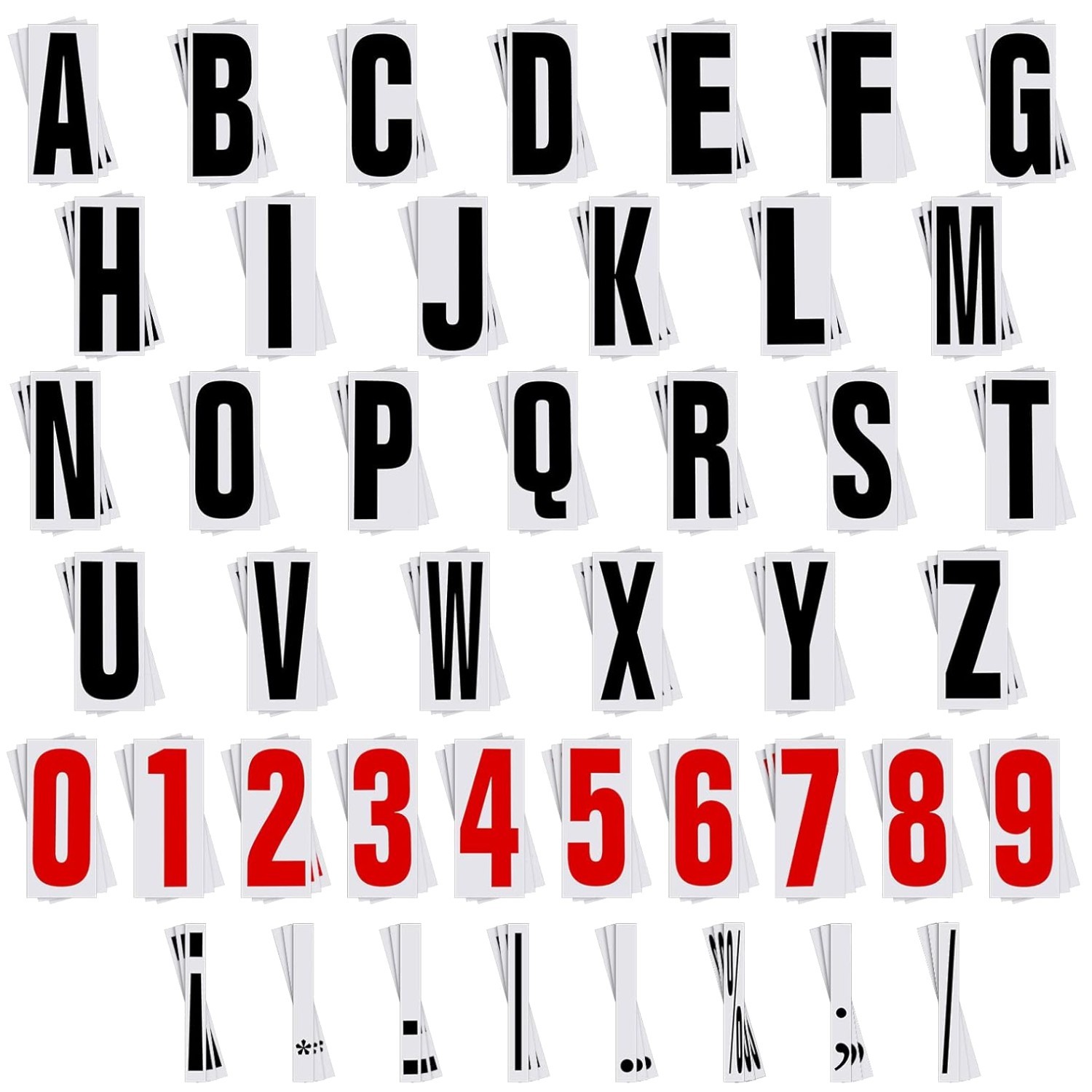 400 Pcs Marquee Sign Letters Flexible Plastic Letters on Flexible Panel for Outd