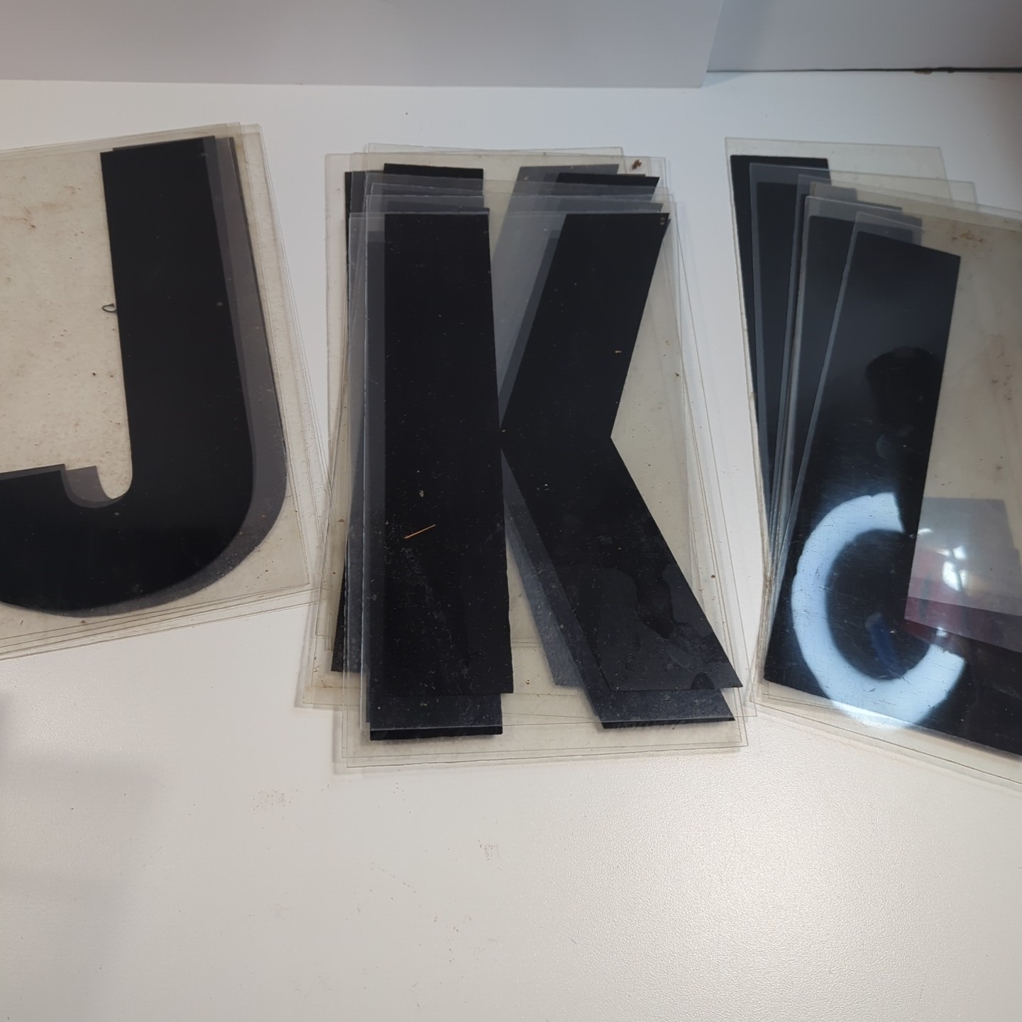 11″ Black Marquee Sign Letter Complete Alphabet Commercial Outdoor Store Plastic