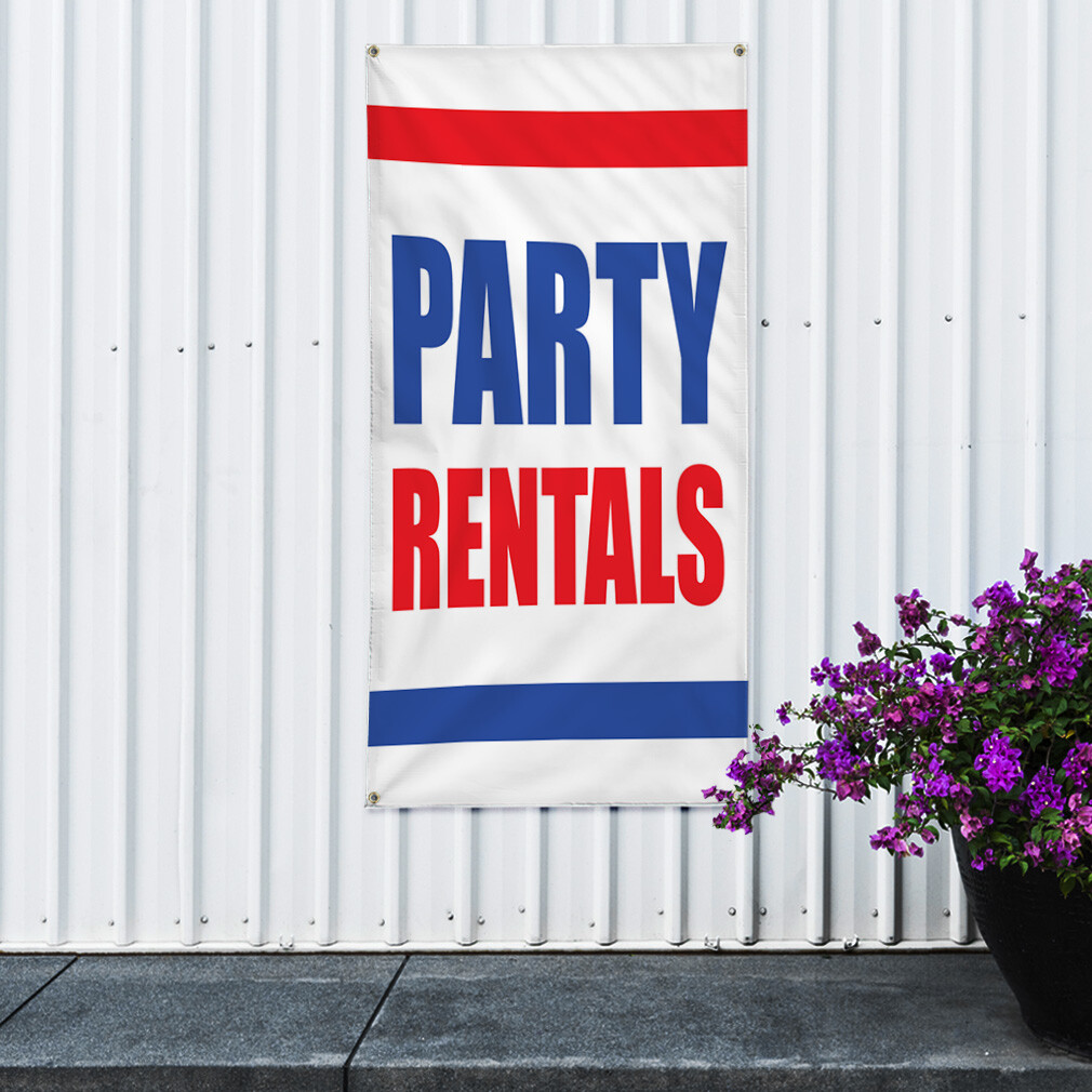 Vertical Vinyl Banner Multiple Sizes Party Rentals Business Outdoor