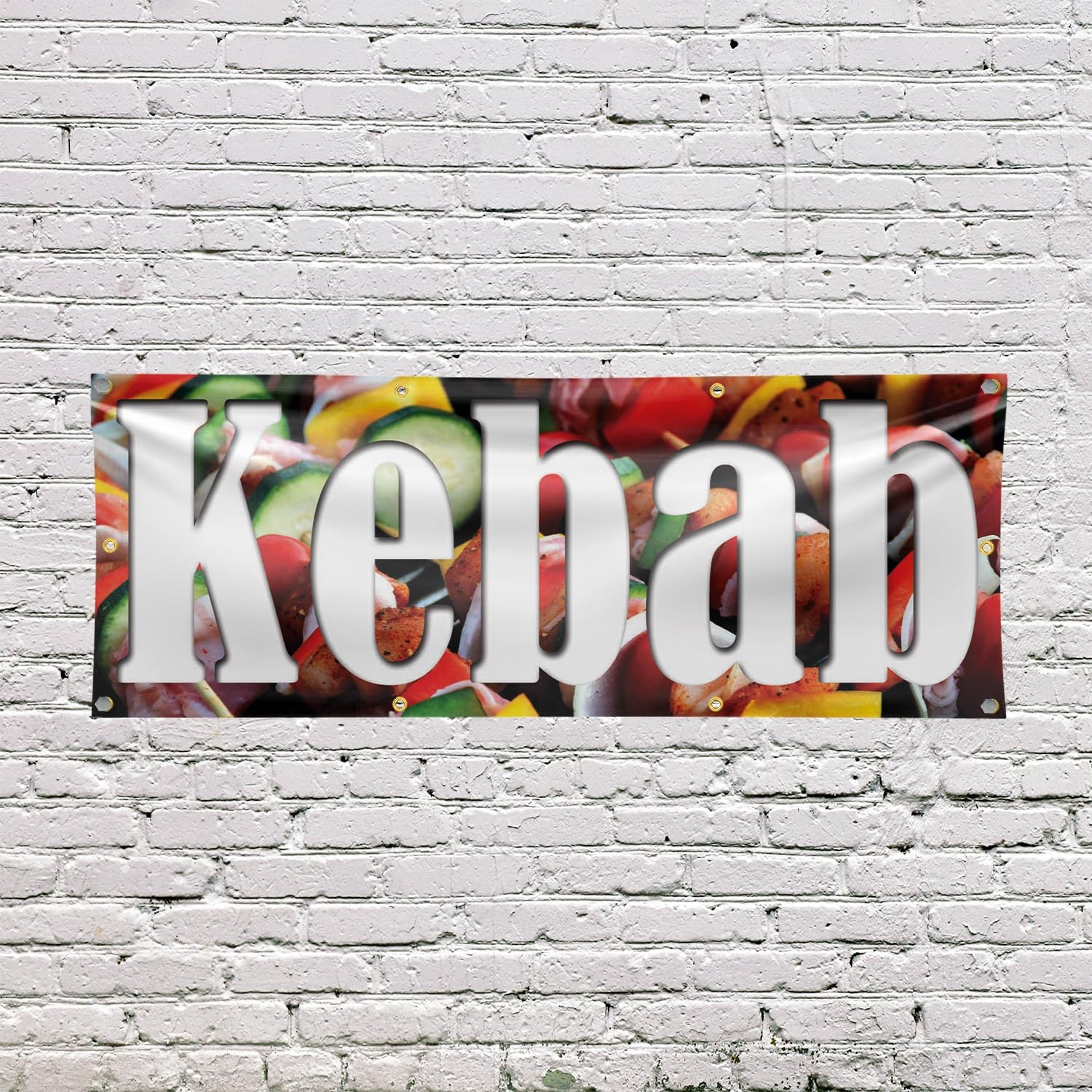 Signmission Kebab Banner Sign 36 X 96 13 Oz Vinyl Metal Single-Sided Outdoor