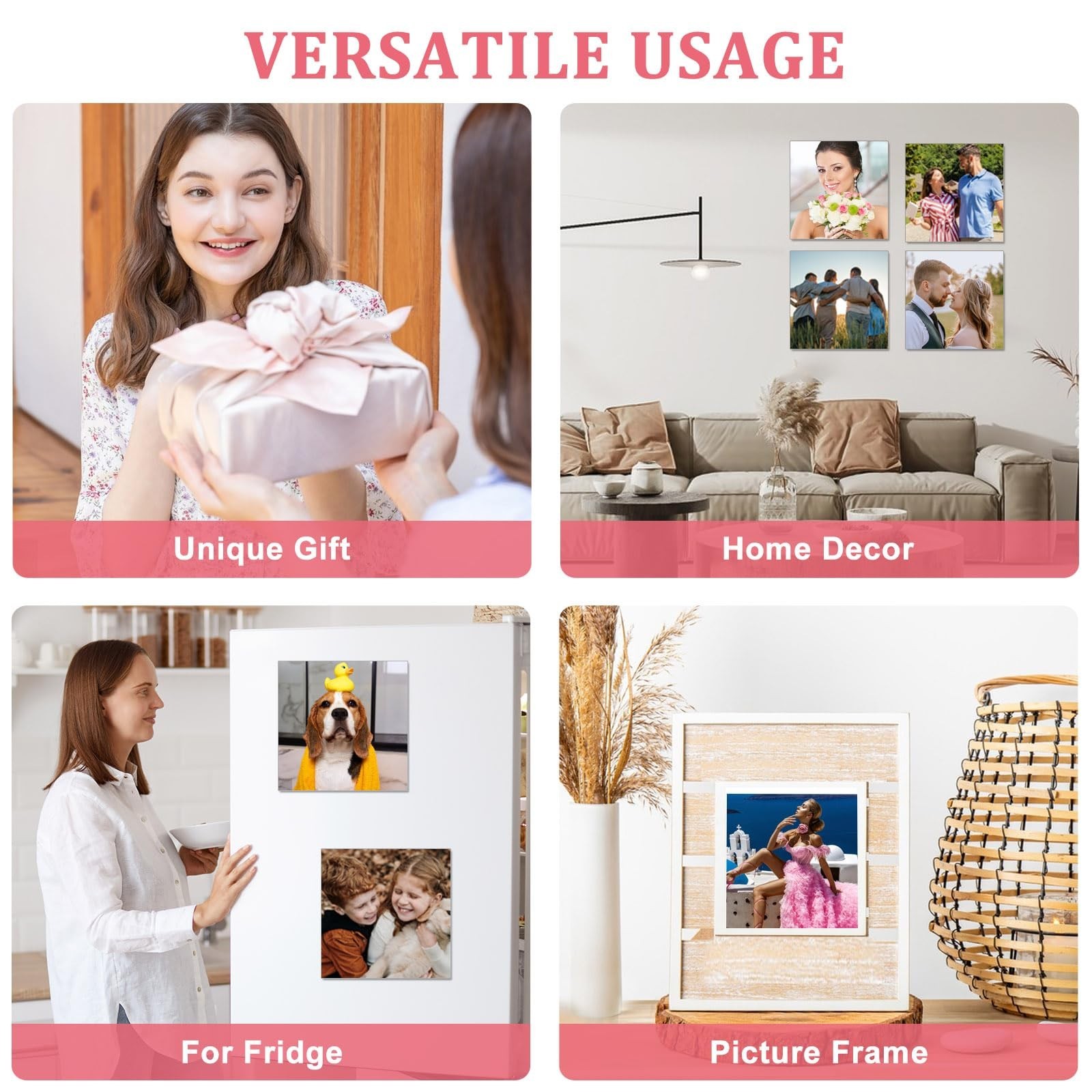 10 Pcs Sublimation Metal Photo Blanks 8″x8″, Aluminum Sublimation Sign Blanks…