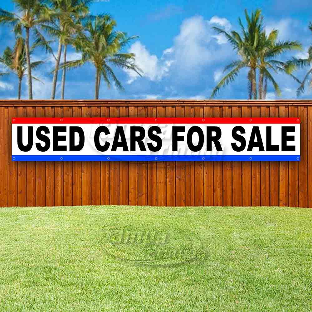 USED CARS FOR SALE Advertising Vinyl Banner Flag Sign LARGE HUGE XXL SPANISH