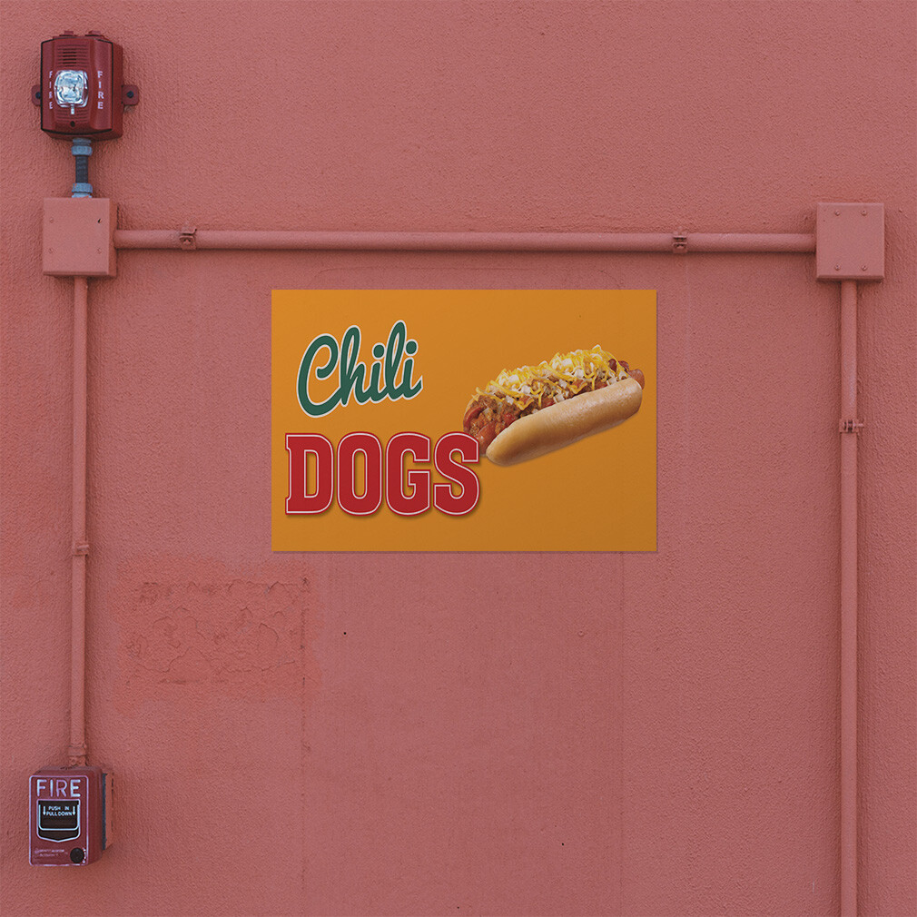 Decal Stickers Chili Dogs Outdoor Advertising Printing A Vinyl Store Sign Label