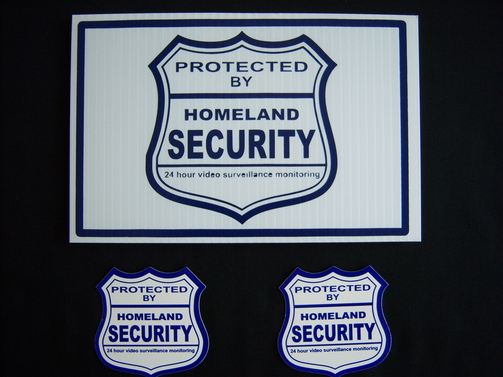 1 HOMELAND SECURITY SIGN + 2 DECALS – ..#PS-410