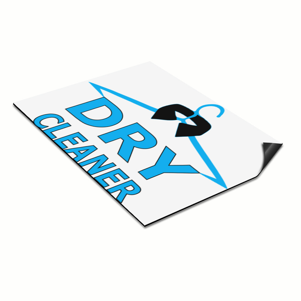 Car Magnet Set of 2 Dry Cleaner Business B Car Advertising Industrial Sign