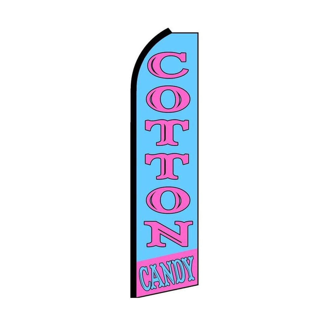 Cotton Candy Swooper Flutter Feather Flag | 3ft W x 11.5ft Tall