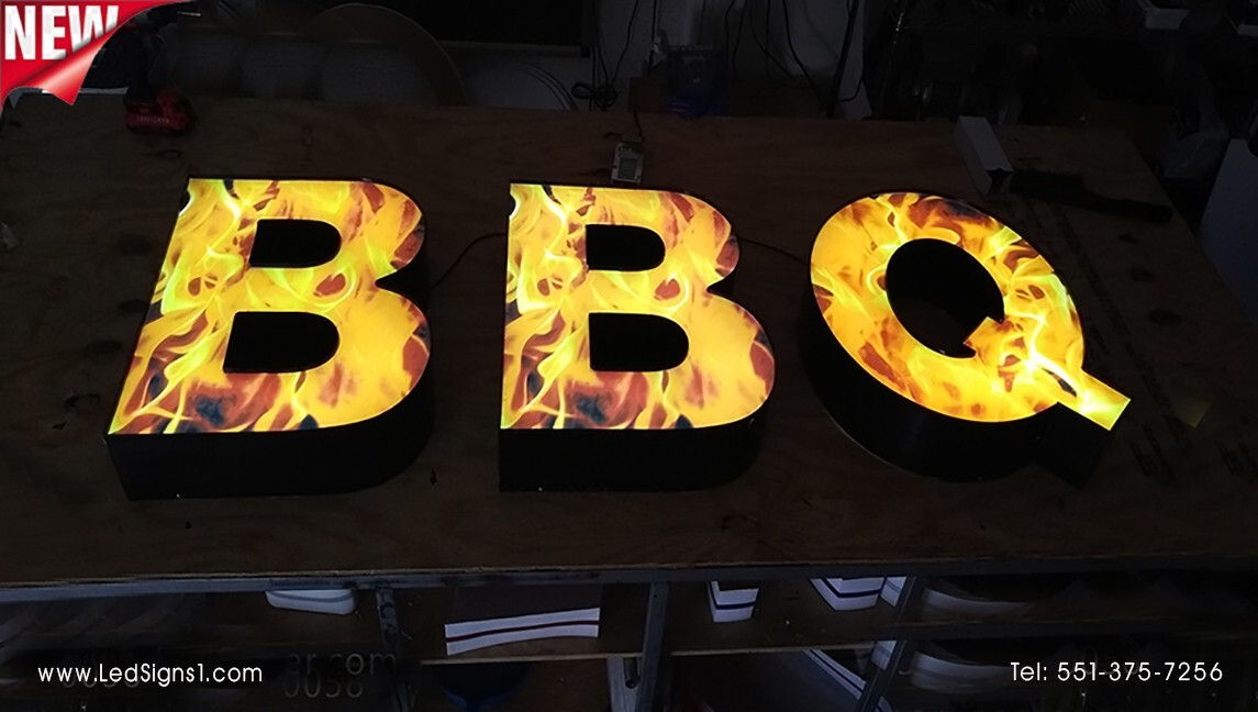 Custom made 3D Led Channel Letter Signs Storefront signage 16 Inches
