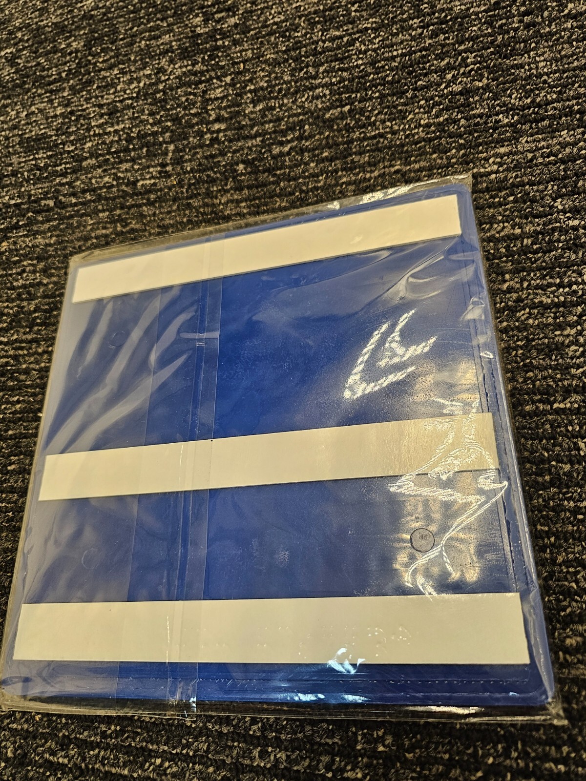 (QTY 5) Alpha RSN7087 Emergency Communication Sign 8″x8″ Plastic Blue