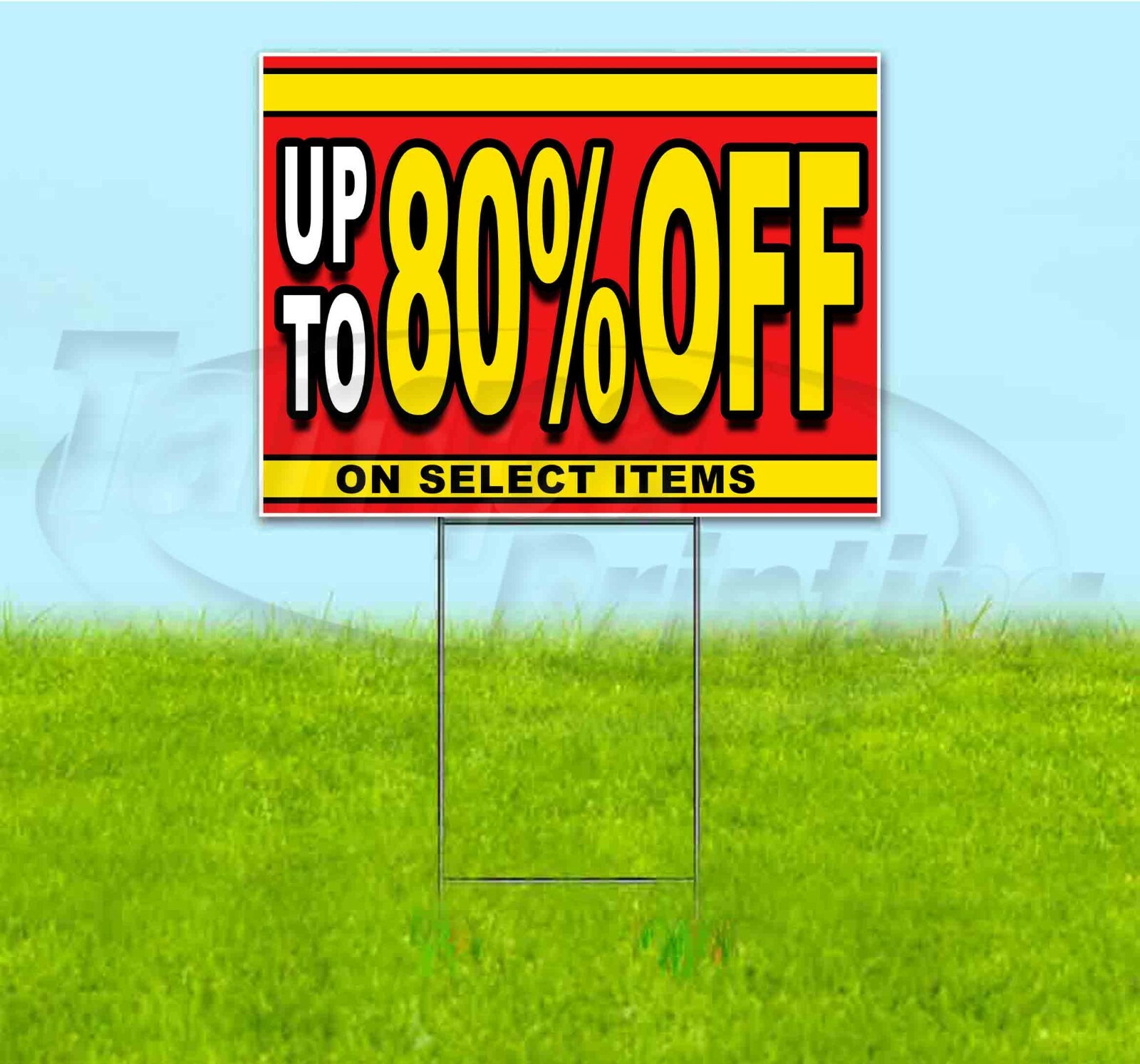UP TO 80% OFF ON SELECT ITEMS 18×24 Yard Sign WITH STAKE Corrugated Bandit SALE