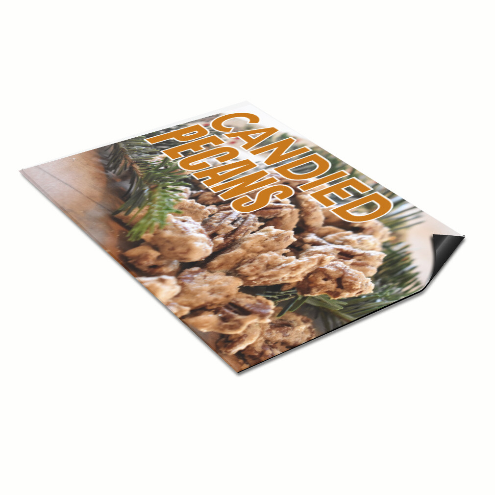 Car Magnet Set of 2 Candied Pecans Outdoor Advertising Printing Industrial Sign