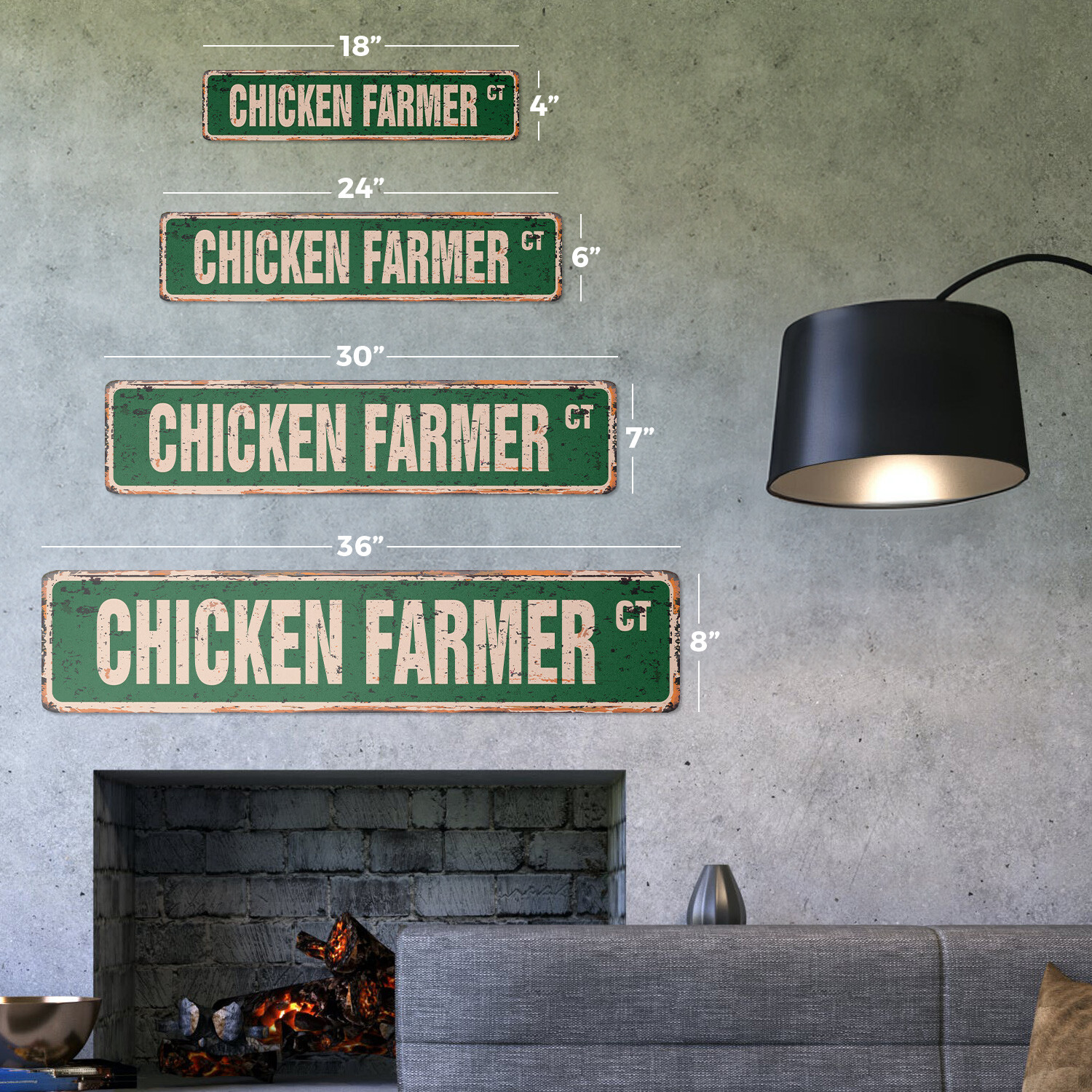 CHICKEN FARMER Vintage Street Sign eggs chicks hen chickens nest| Indoor/Outdoor