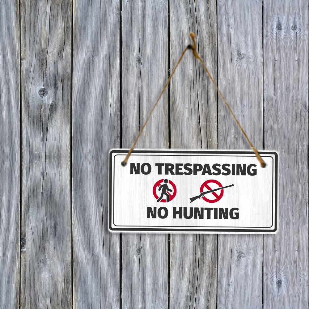 Hunting Decor 5×10 Hanging Plus Wall or Door Sign