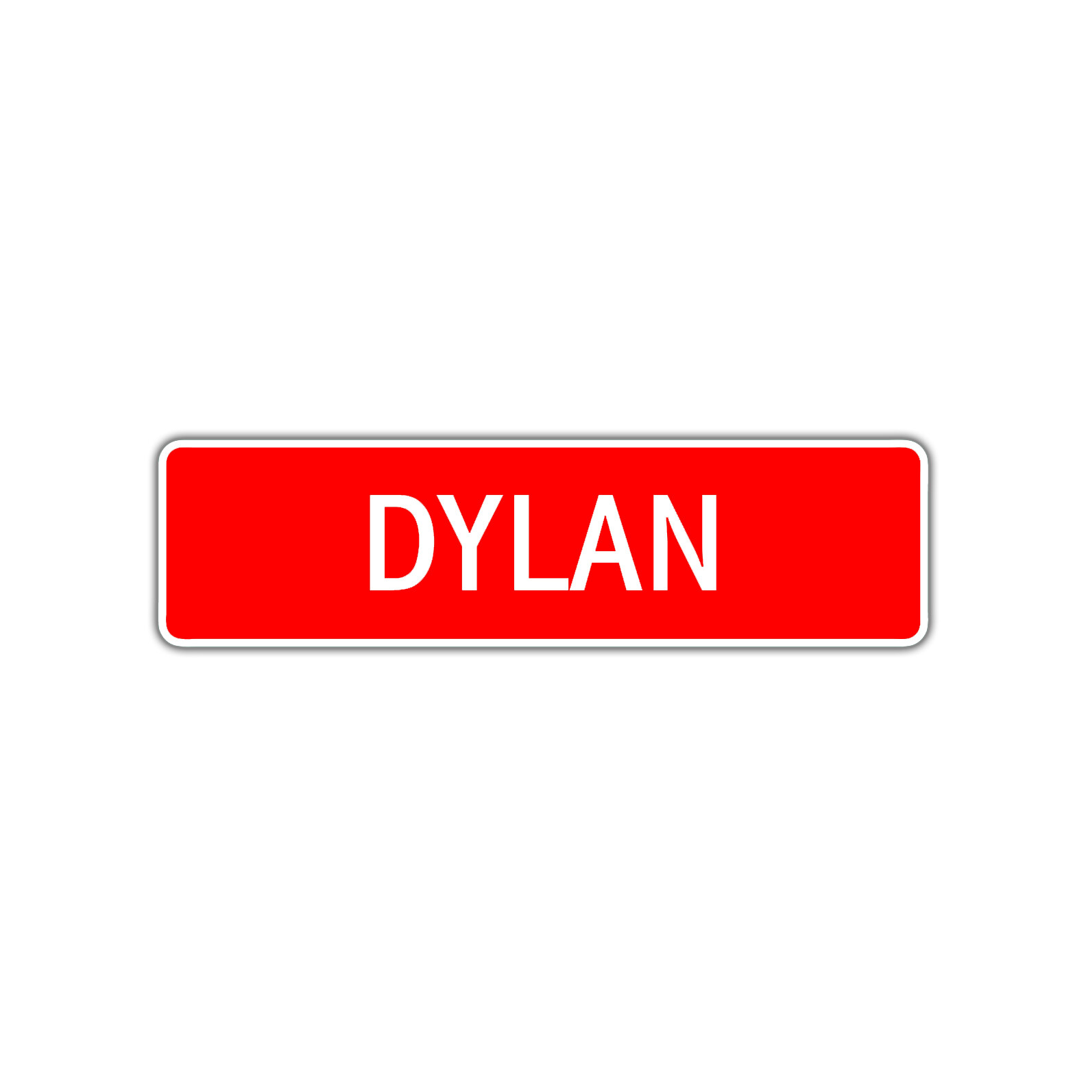 Dylan Girls Name Letter Printed Label Wall Art Decor Novelty Aluminum Metal Sign