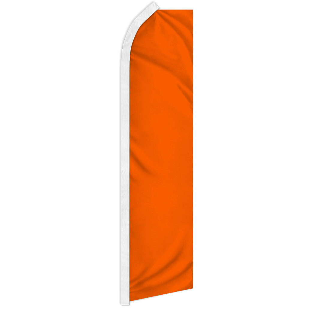 Solid Color Orange Advertising Swooper Feather Flutter Flag Orange Flag
