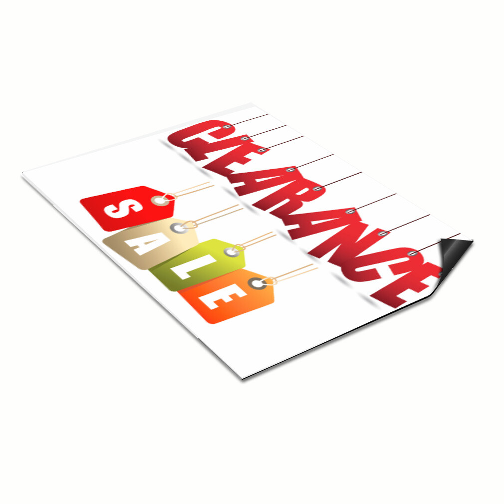 Car Magnet Set of 2 Closing out Deal with Icons B Industrial Sign