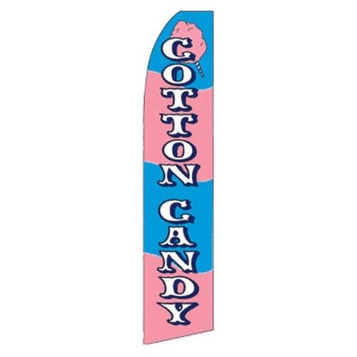 Cotton Candy Advertising Sign Swooper Feather Banner Flag Only Sign