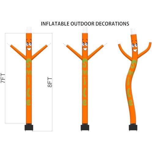 Inflatable Air Waving Tube Dancer 8 Feet with Blower LED for Holiday Decor Party