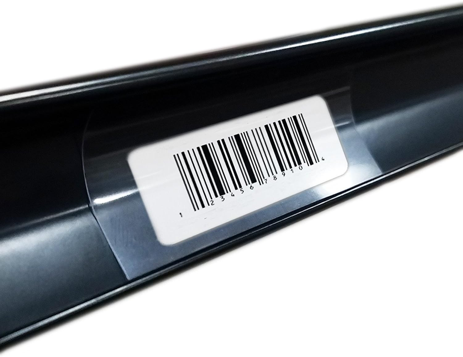 250 Clear Plastic Gondola Shelving Ticket Molding UPC Insert Strips 3″ X 1.25″