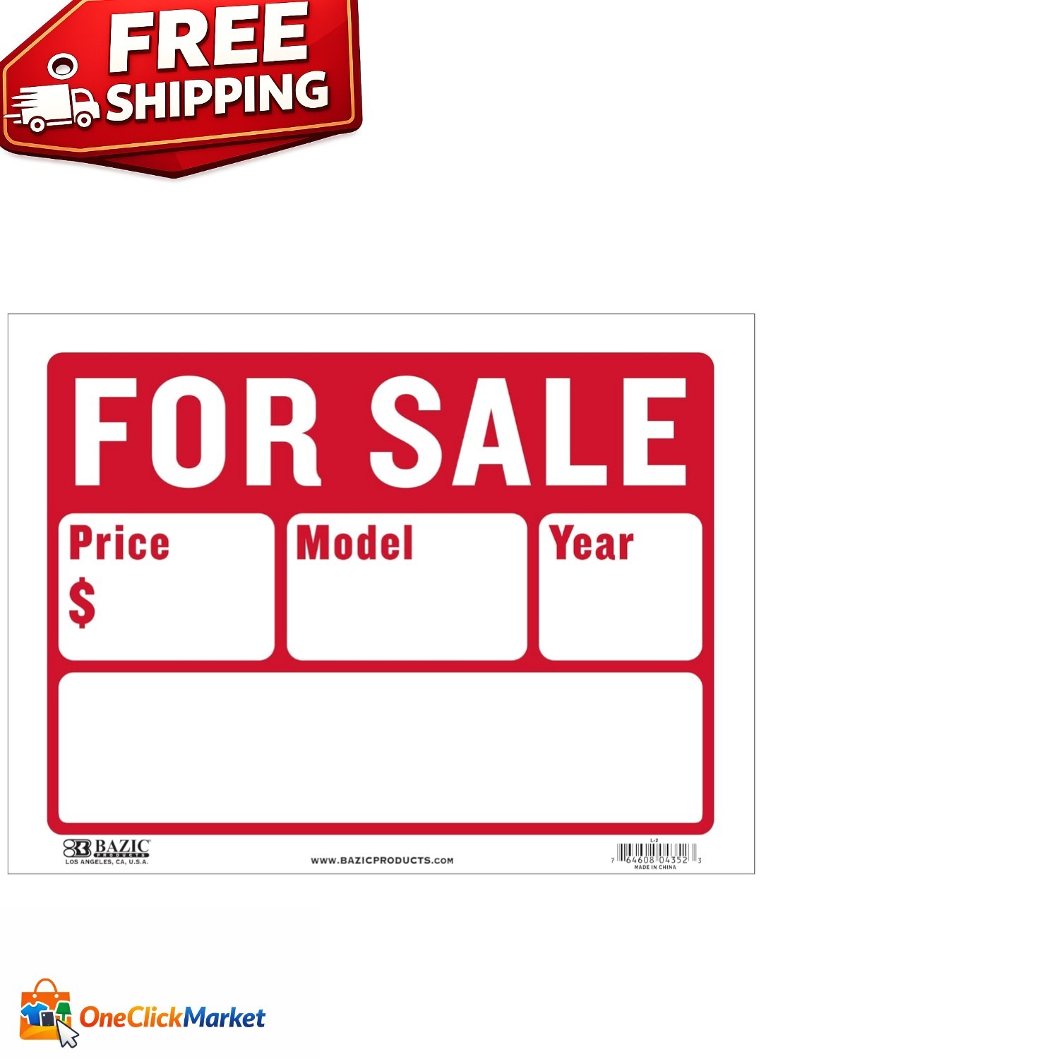 Promotional 12″X16″ ‘Sold’ Signs – 24 High Impact Red Signs for Marketing Needs