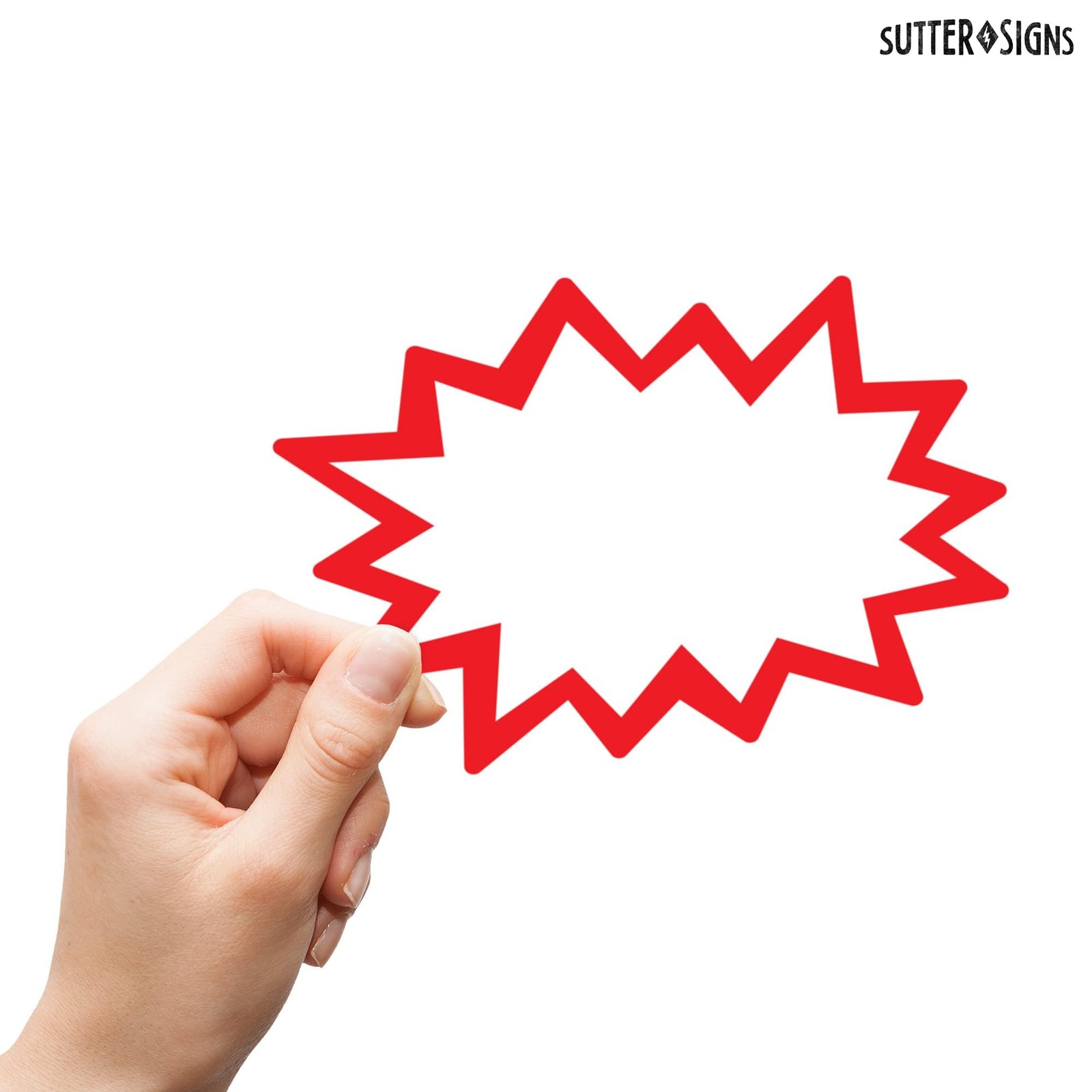 Starburst Signs with Stickers 200pcs | Sale Price Tags for Garage 2×3, White