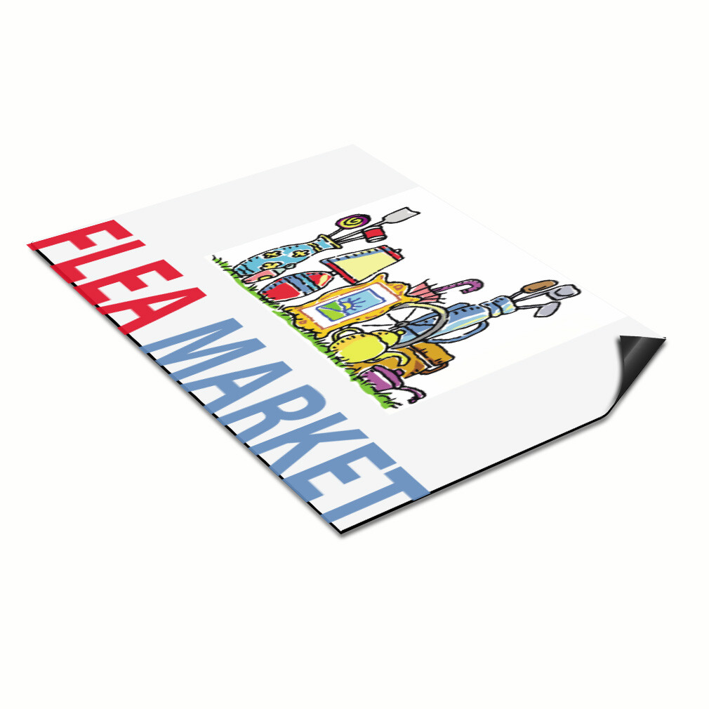 Car Magnet Set of 2 Flea Market Outdoor Advertising Printing G Industrial Sign