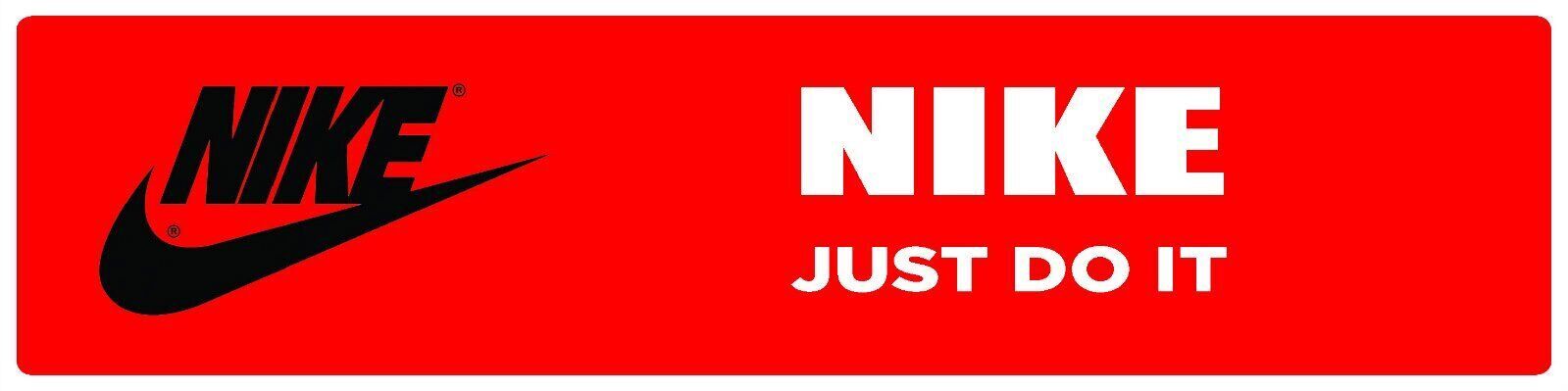 Nike | Branded Premium Decorative Display Sign | 6″h x 24″w