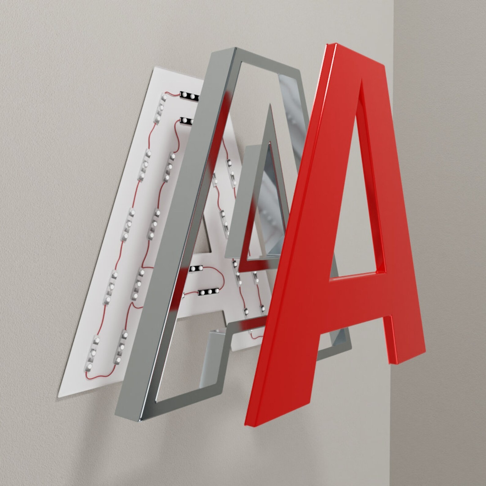 𝑵𝓙 Custom 3D Channel Letters LED Front Lit Storefront & Indoor Outdoor Signage