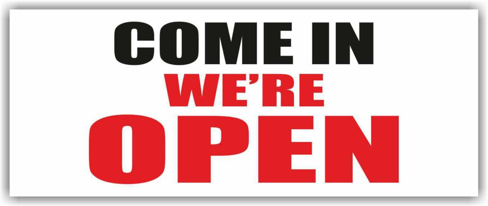 COME IN WE’RE OPEN Advertising Banner Vinyl Mesh Sign welcome shop store sale