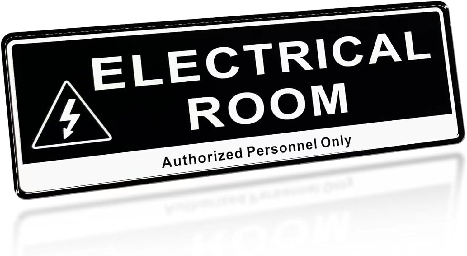 Door Sign, Acrylic Authorized Personnel Only Signs for Door,Black and White – 9″
